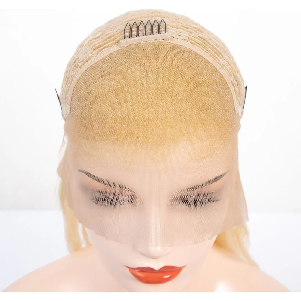 B & B Gold 100% Brazilian Human Hair 13x4 Lace Front Wig - 613 - Image 4