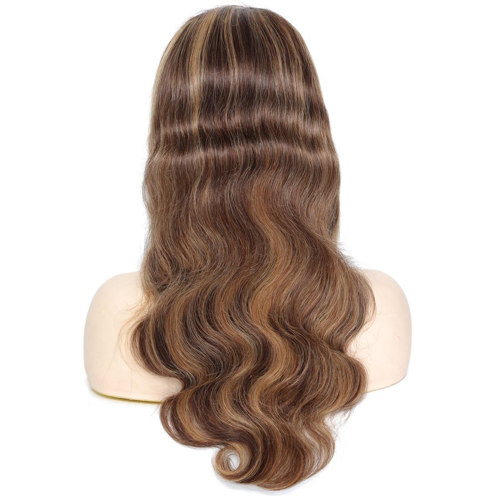 B & B Gold 100% Brazilian Human Hair 13x4 Lace Front Wig - T4/27/30 - Image 10