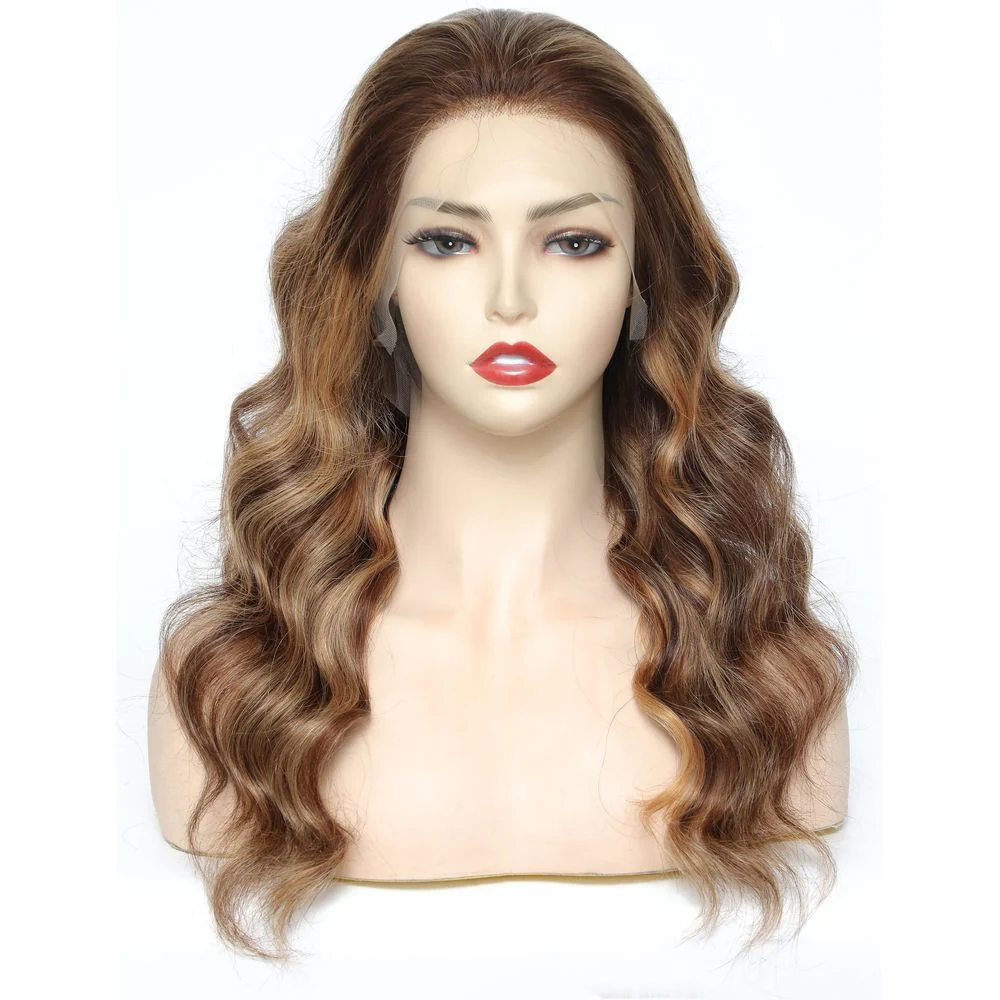 B & B Gold 100% Brazilian Human Hair 13x4 Lace Front Wig - T4/27/30 - Image 9