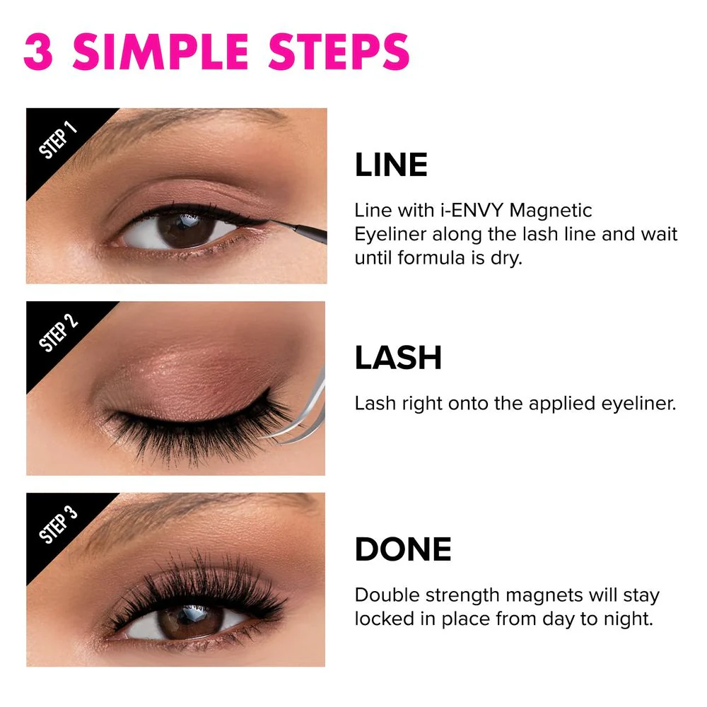 iEnvy by Kiss Magnetic Lashes – 100% Human Hair - Image 3
