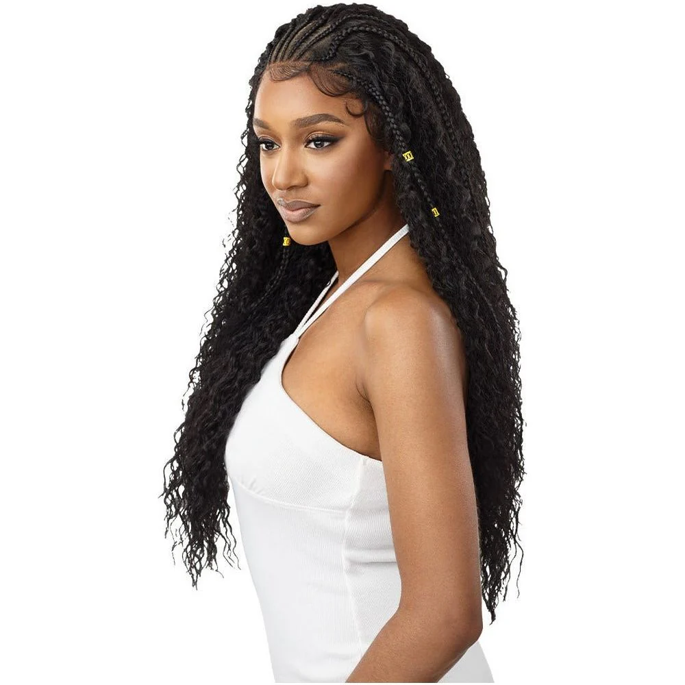 Outre 13x4 HD Synthetic Lace Front Wig - Stitch Braid Ripple Wave 30” - Image 5