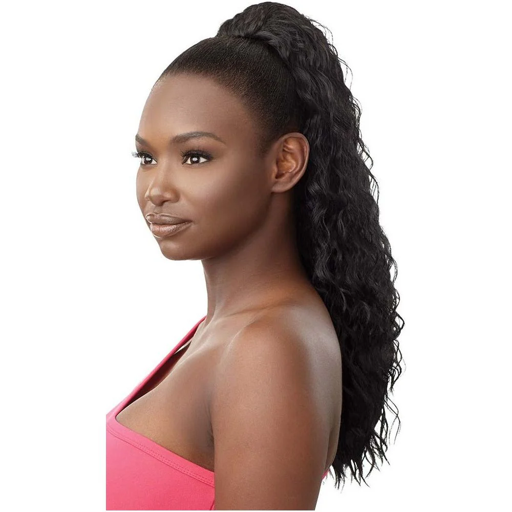 Outre Pretty Quick Synthetic Drawstring Ponytail - Natural Wave 22" - Image 3